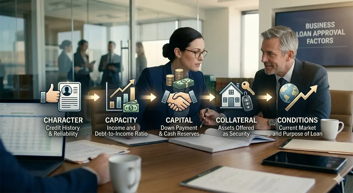 lenders reviewing financial statements