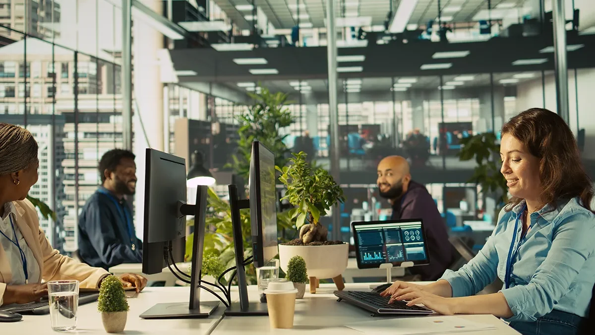 entrepreneur starting a new business and reviewing finances