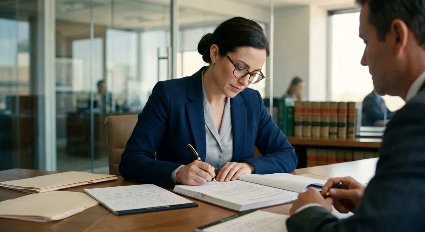 person reviewing financial legal documents